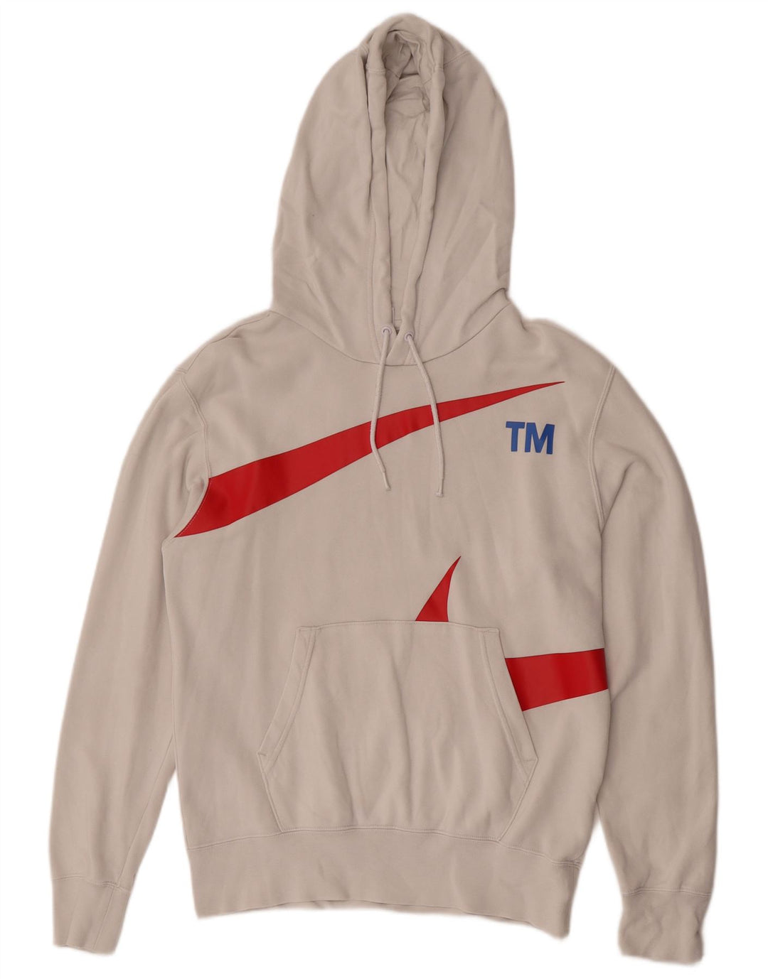 Nike Herren-Kapuzenpullover mit Grafik, Größe S, weiße Baumwolle