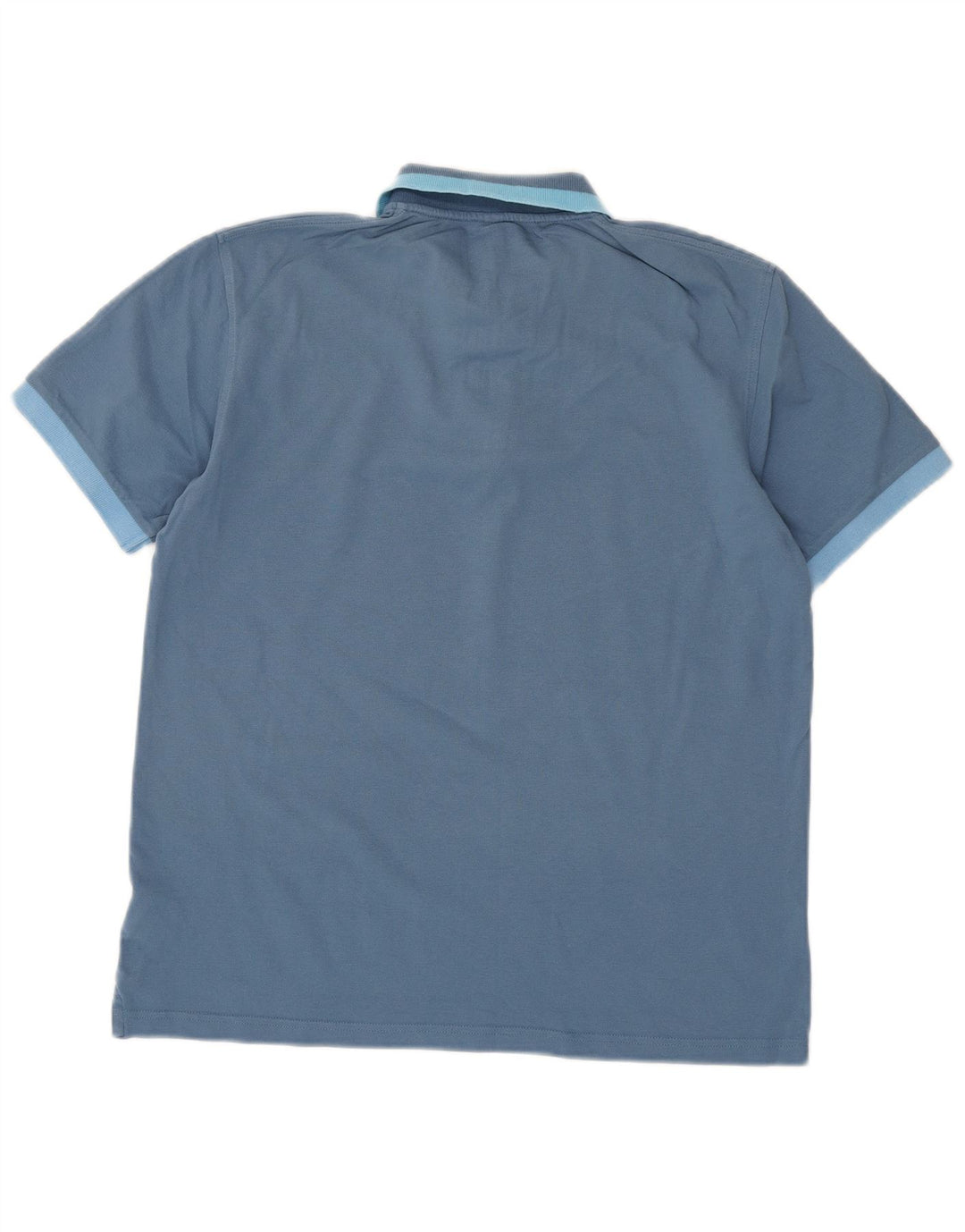 Sun68 Herren-Poloshirt, groß, blaue Baumwolle