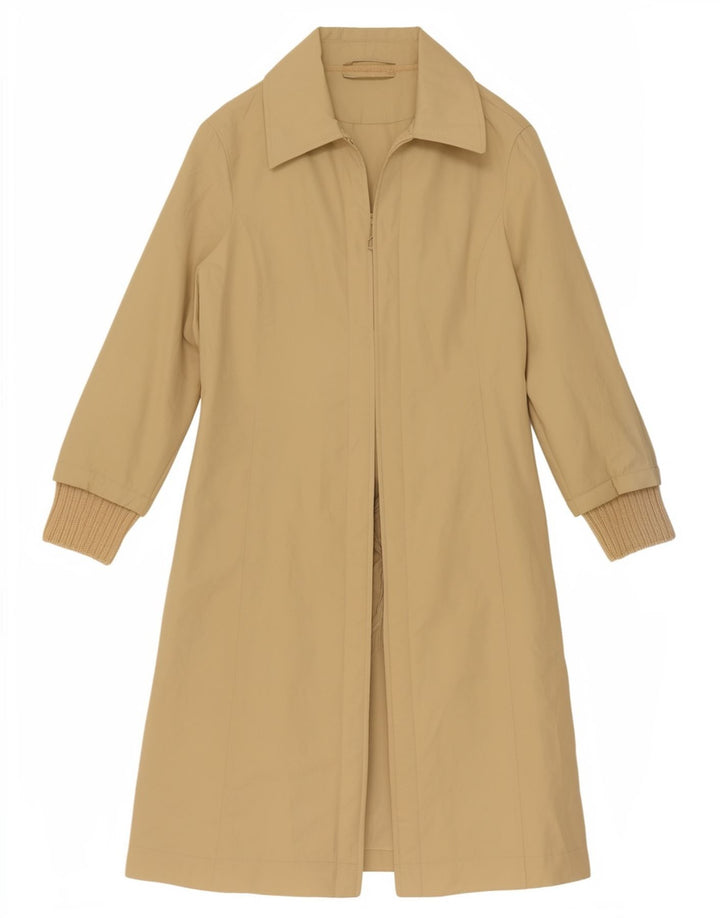 Pinko Damen Trenchcoat UK 12 Medium Beige Polyester