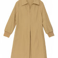 Pinko Damen Trenchcoat UK 12 Medium Beige Polyester