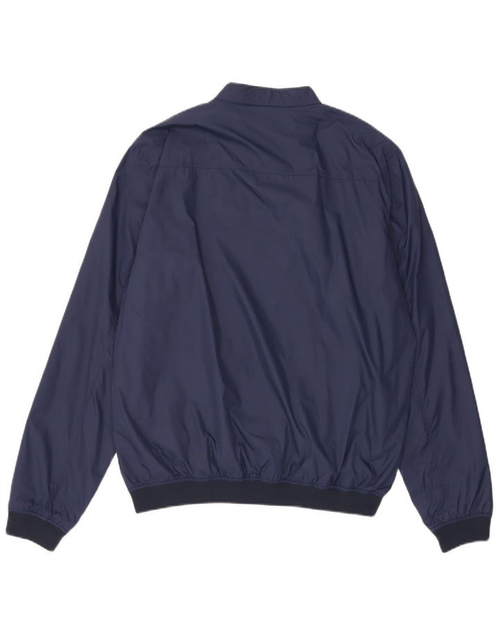 Replay Herren-Bomberjacke mit Grafik, UK 40, Größe L, Marineblau, Polyamid