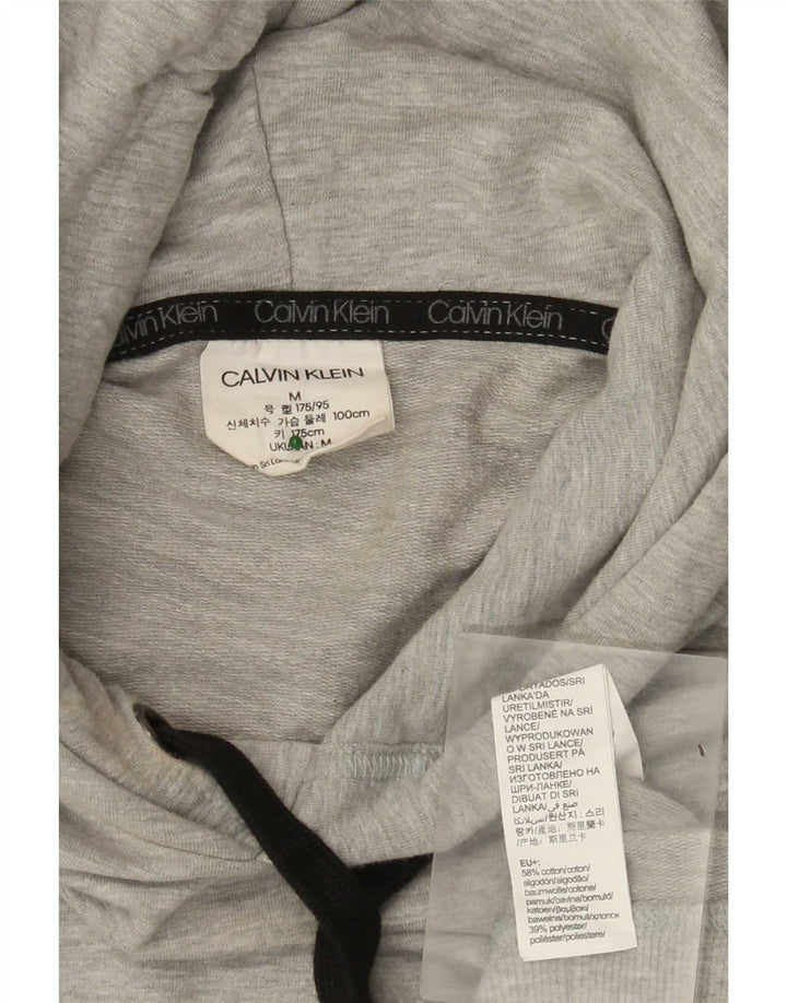 Calvin Klein Herren-Kapuzenpullover mit Grafik, mittelgrau gefleckte Baumwolle