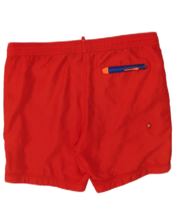 Superdry Herren-Badeshorts mit Grafik, Mittelrotes Polyester