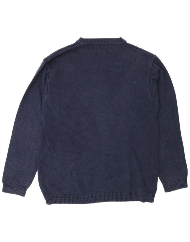 Avirex Herren-Pullover mit Rundhalsausschnitt, XL, Marineblau