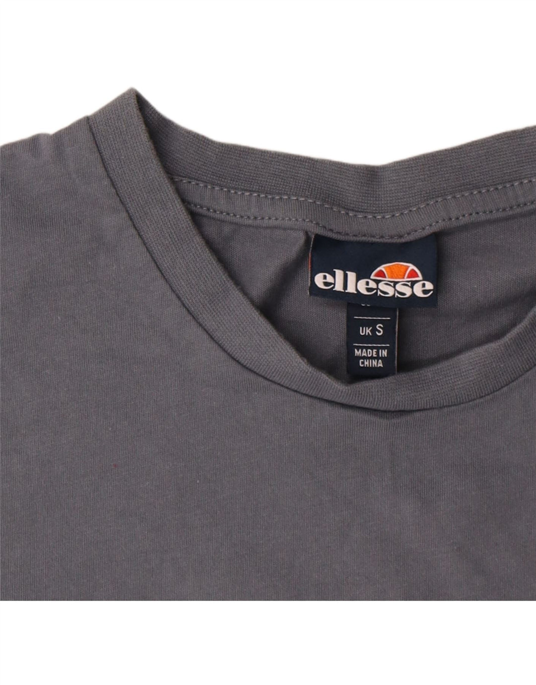 Ellesse Herren-T-Shirt mit Grafik, Größe S, graue Baumwolle