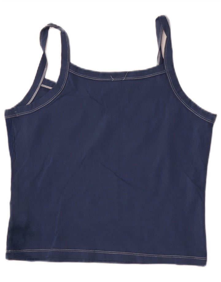 North Sails Womens Graphic Cami Top UK 14 Large Marineblau Baumwolle