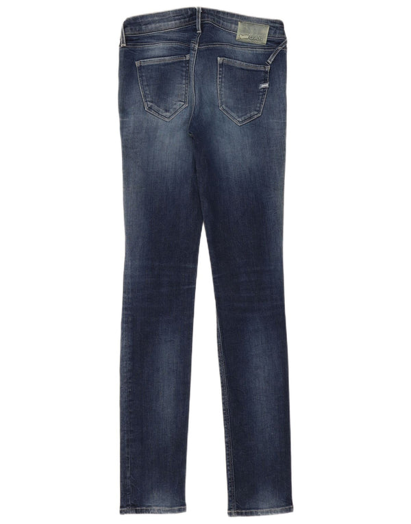 Gas Damen Skinny Jeans W29 L34 Blaue Baumwolle