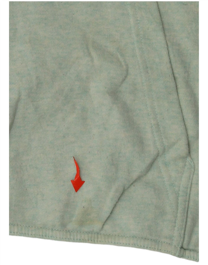 NIKE Damen Sweatshirt Pullover UK 14 Mittelblaue Baumwolle