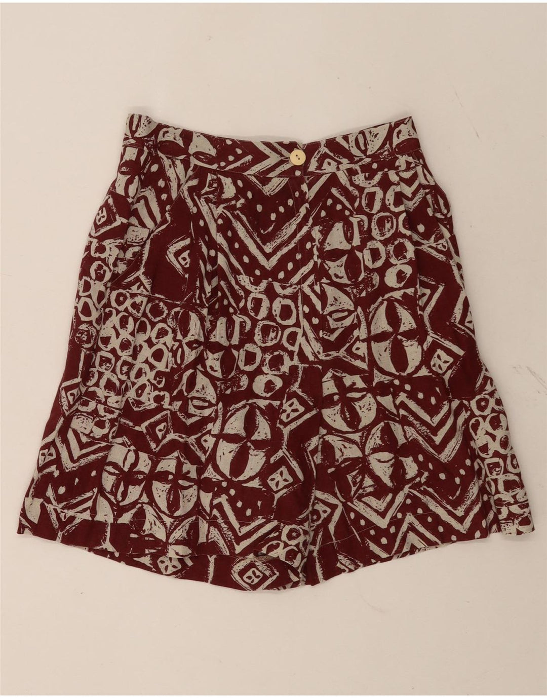 Marcello Cioni Damen Chinoshorts IT 44 Medium W26 Braun Geometrisch