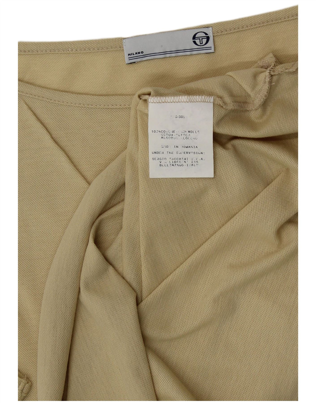 Sergio Tacchini Damen Milano Weste Top UK 12 Mittelbeige Baumwolle