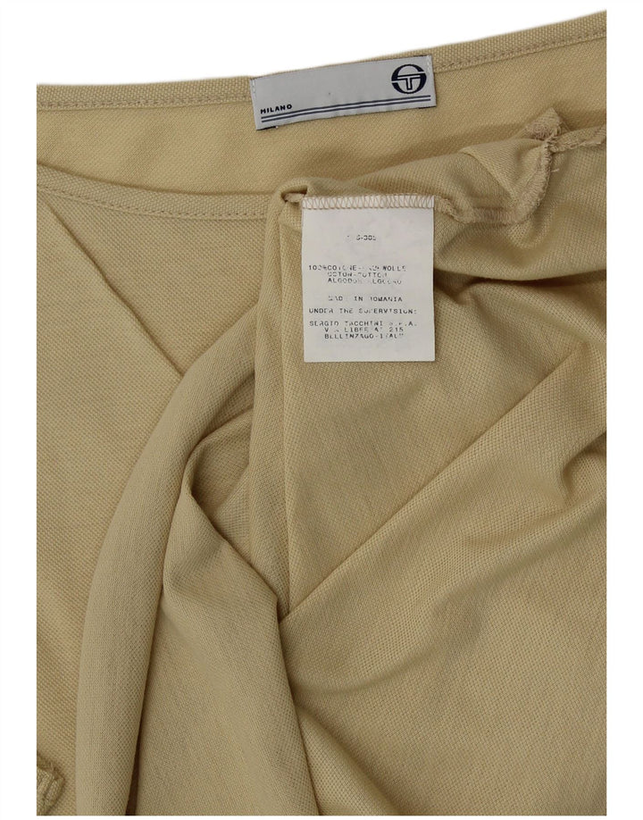 Sergio Tacchini Damen Milano Weste Top UK 12 Mittelbeige Baumwolle