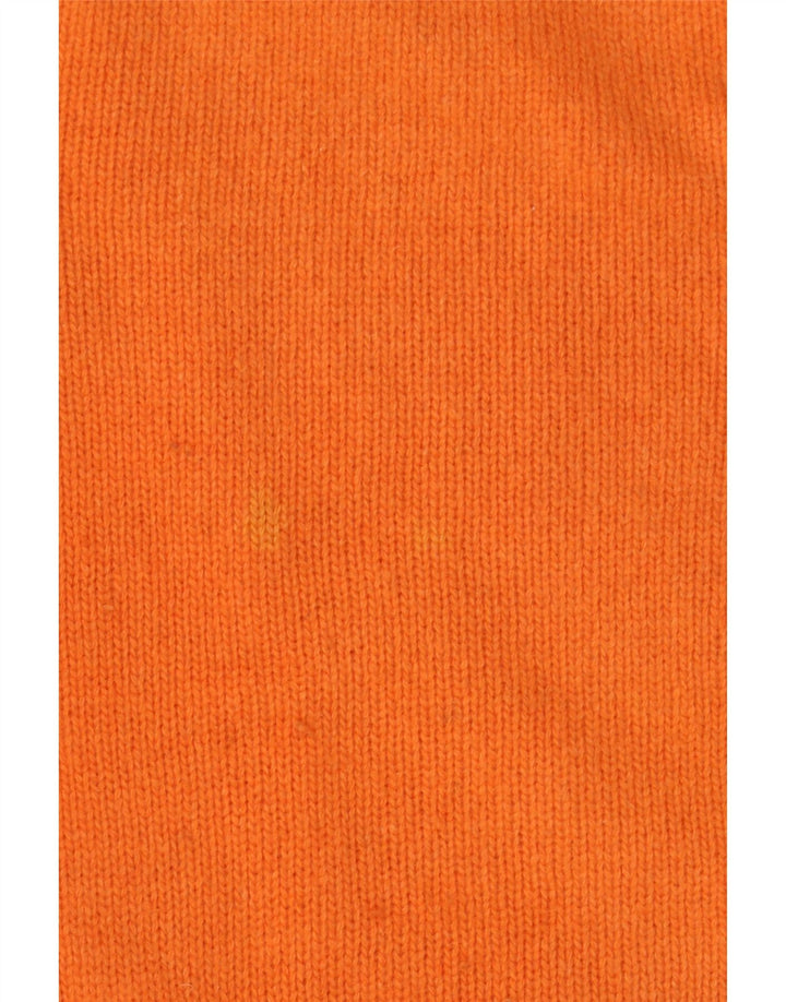 Murphy & Nye Herren-Pullover mit Rundhalsausschnitt, XL, orange Wolle