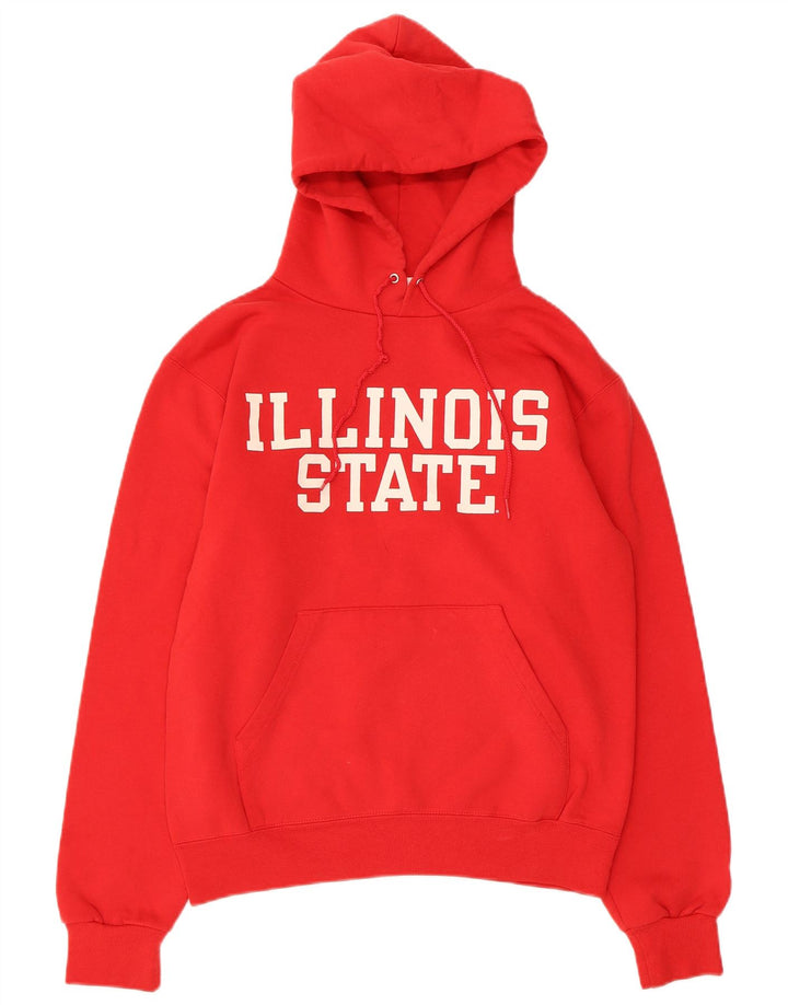 Champion Herren-Kapuzenpullover mit Grafik, Größe S, Rot, Baumwolle