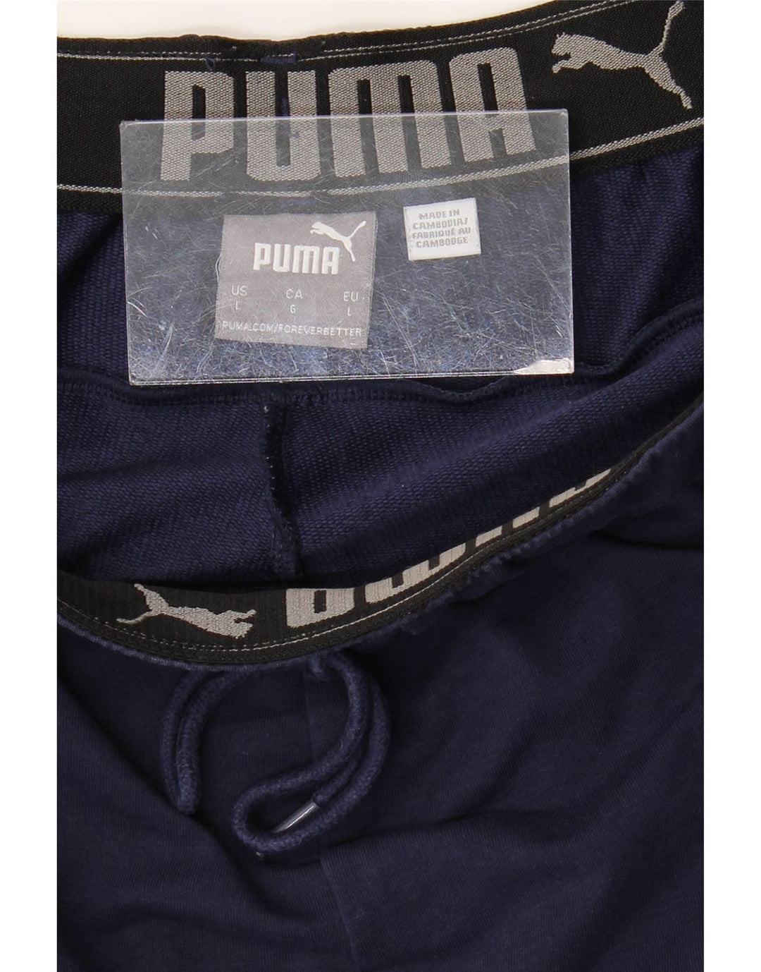 PUMA Herren-Trainingshose, groß, Marineblau, Farbblock