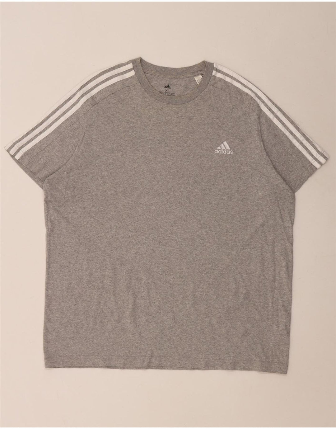 Adidas Herren T-Shirt Top XL Grau Baumwolle
