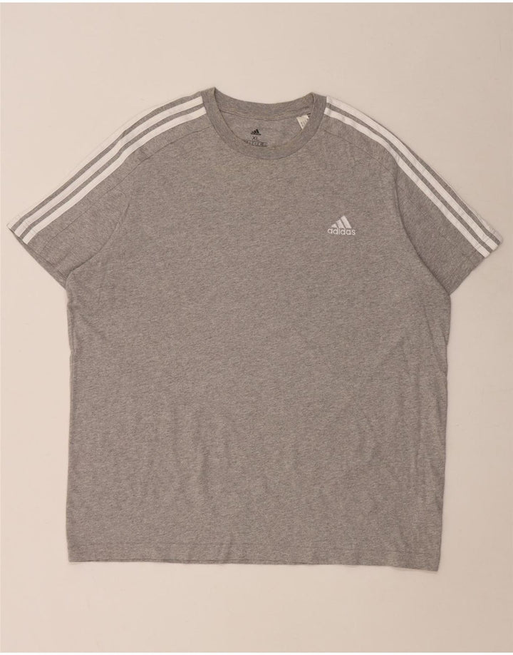 Adidas Herren T-Shirt Top XL Grau Baumwolle