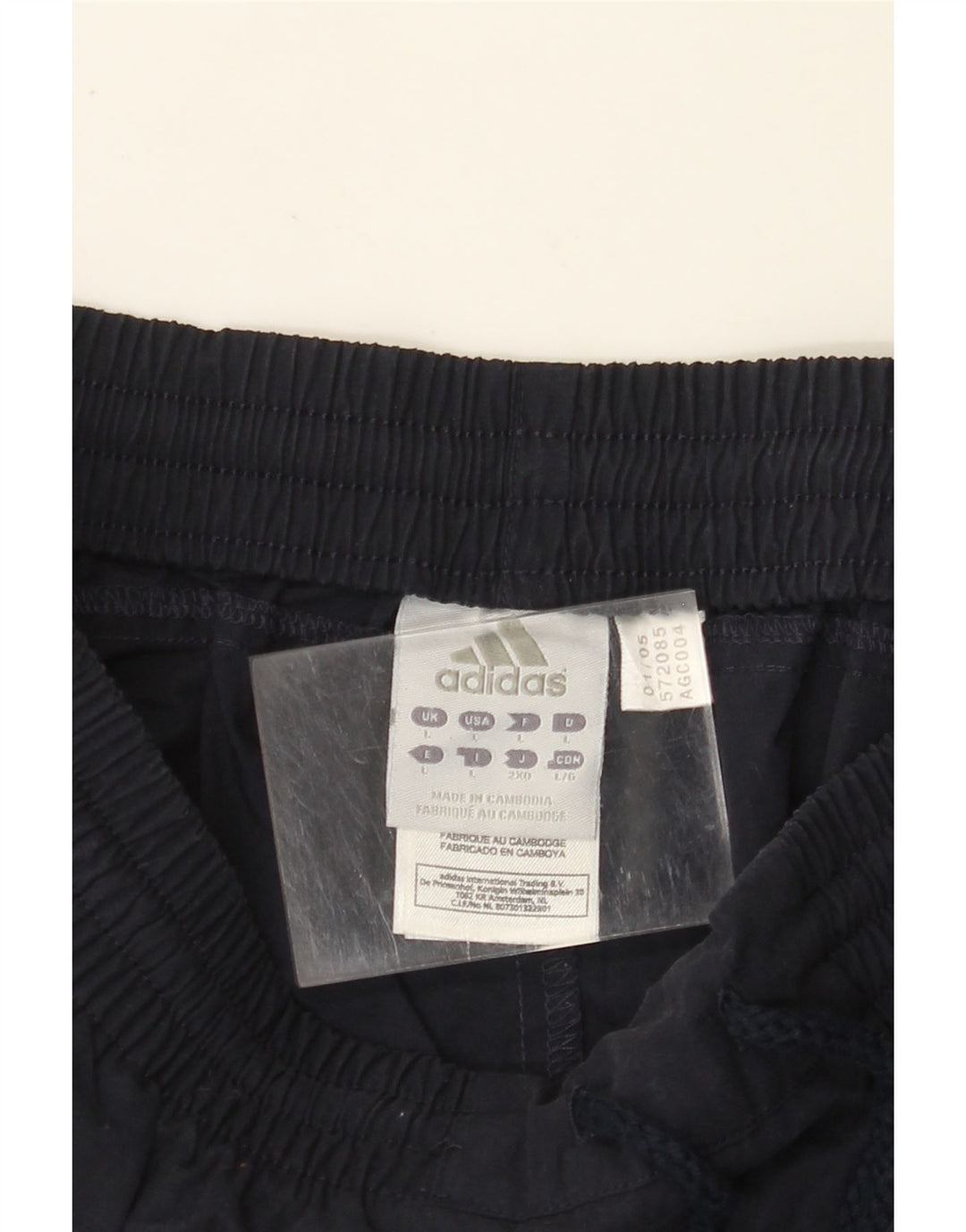 ADIDAS Herren-Trainingshose, große marineblaue Baumwolle