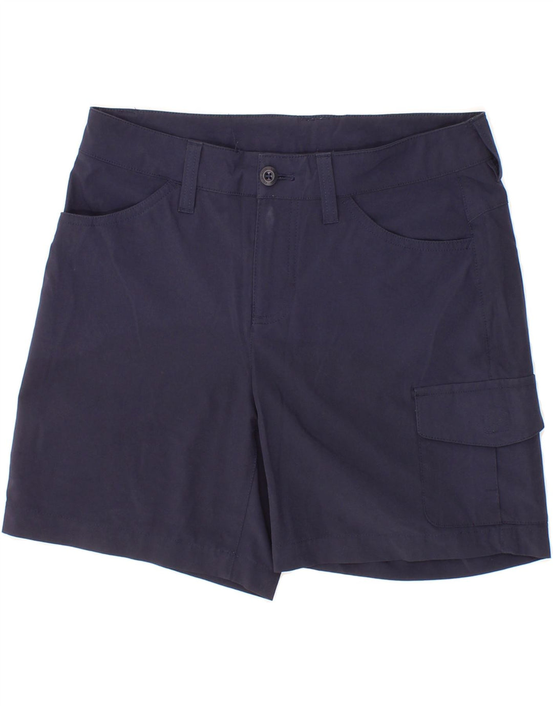 EDDIE BAUER Womens Cargo Shorts US 4 Small W28 Navy Blue Polyester Vintage Eddie Bauer and Second-Hand Eddie Bauer from Messina Hembry 