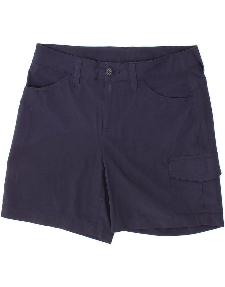 EDDIE BAUER Womens Cargo Shorts US 4 Small W28 Navy Blue Polyester Vintage Eddie Bauer and Second-Hand Eddie Bauer from Messina Hembry 