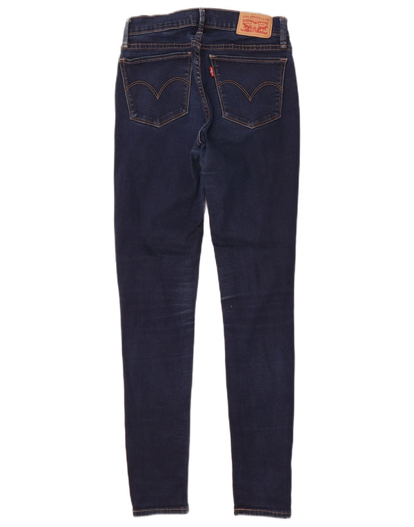 Levi's Damen 710 Super Skinny Jeans W26 L30 Marineblau Baumwolle