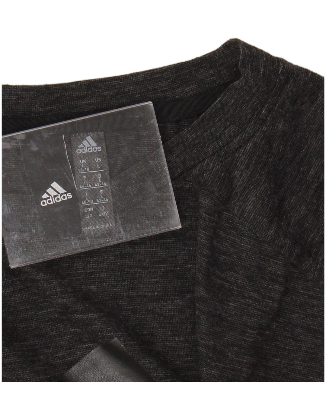 ADIDAS Damen Graphic Vest Top UK 16/18 Large Grau meliert