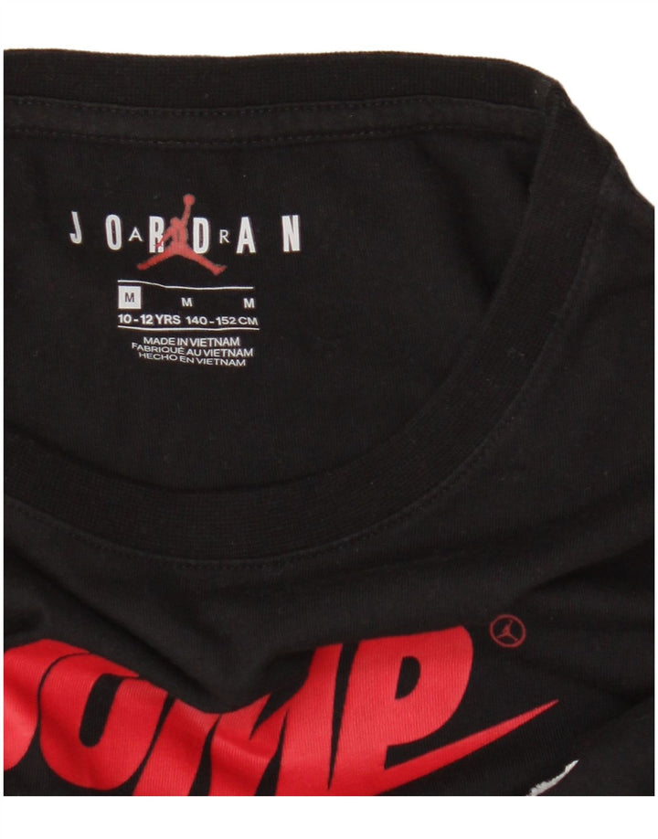 Jordan Boys Graphic Top Langarm 10–11 Jahre Medium Schwarz