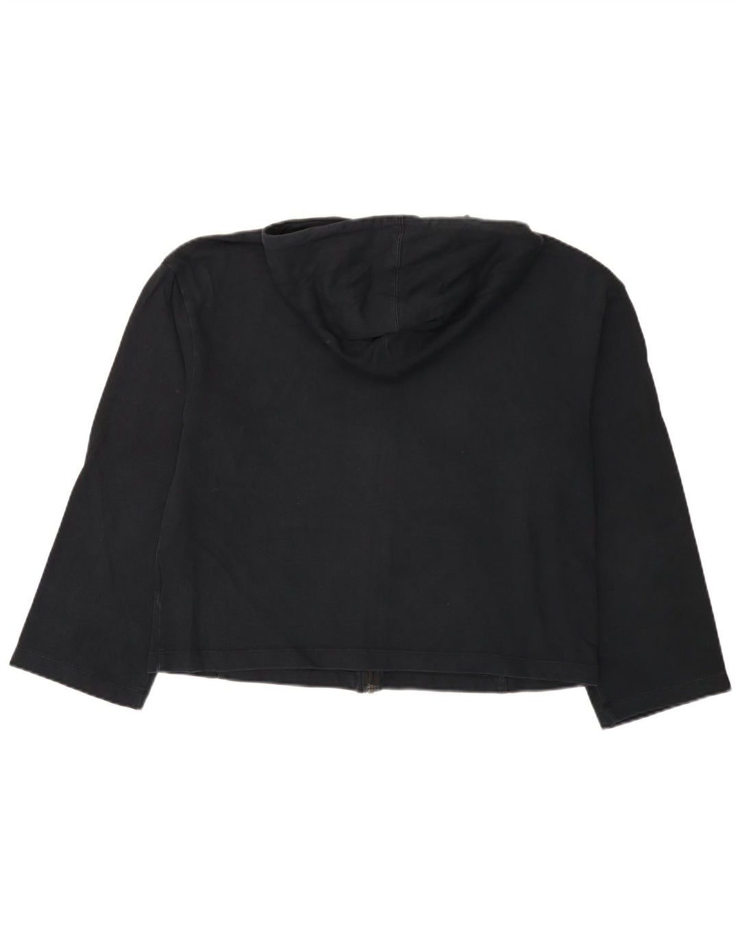 NIKE Damen-Kapuzenpullover mit Reißverschluss, UK 12, mittelschwarz, Baumwolle