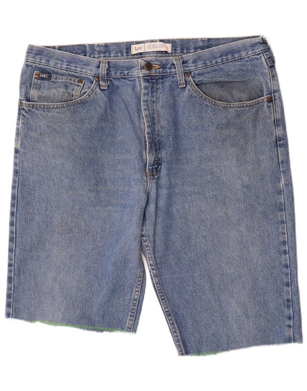 Lee Herren-Jeansshorts mit normaler Passform, W38, XL, blaue Baumwolle