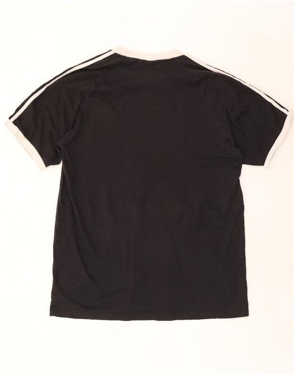Adidas Herren T-Shirt Top XL Schwarz Colourblock Baumwolle