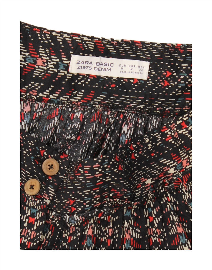 ZARA Womens Maxi Skirt Medium W28 Black Striped Vintage Zara and Second-Hand Zara from Messina Hembry 