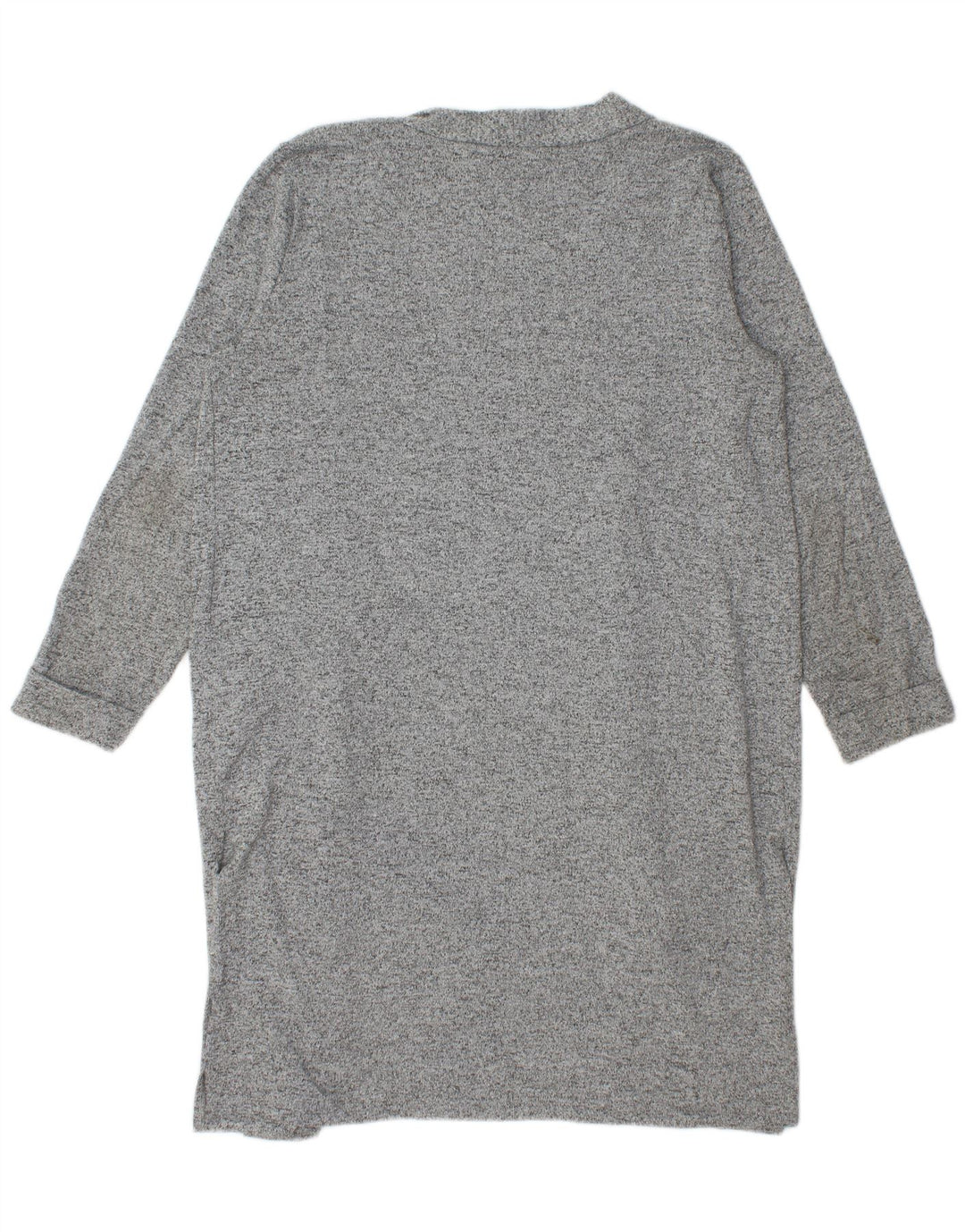 Lipsy Damen Longline-Cardigan-Pullover UK 16 Large Grau geflecktes Polyester