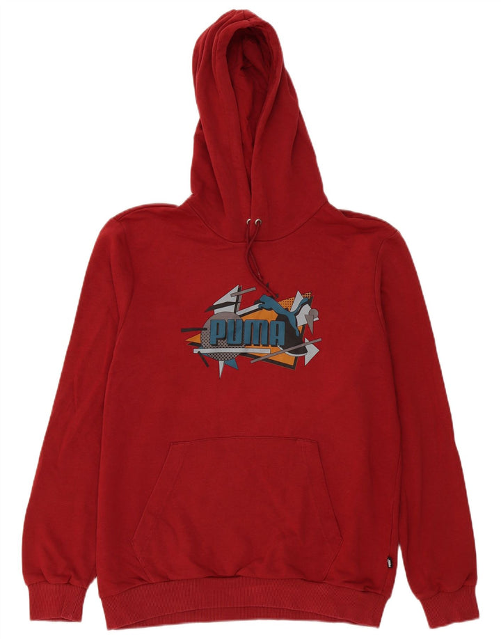Puma Herren Graphic Hoodie Pullover Medium Burgund