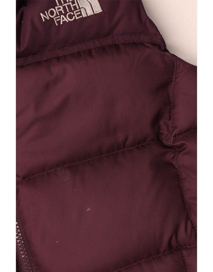 The North Face Damen Übergroße wattierte Weste UK 10 Small Burgunderrot Polyester