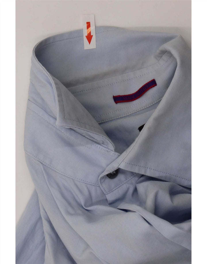 Paul Smith Herrenhemd Größe 38 15 mittelblaue Baumwolle