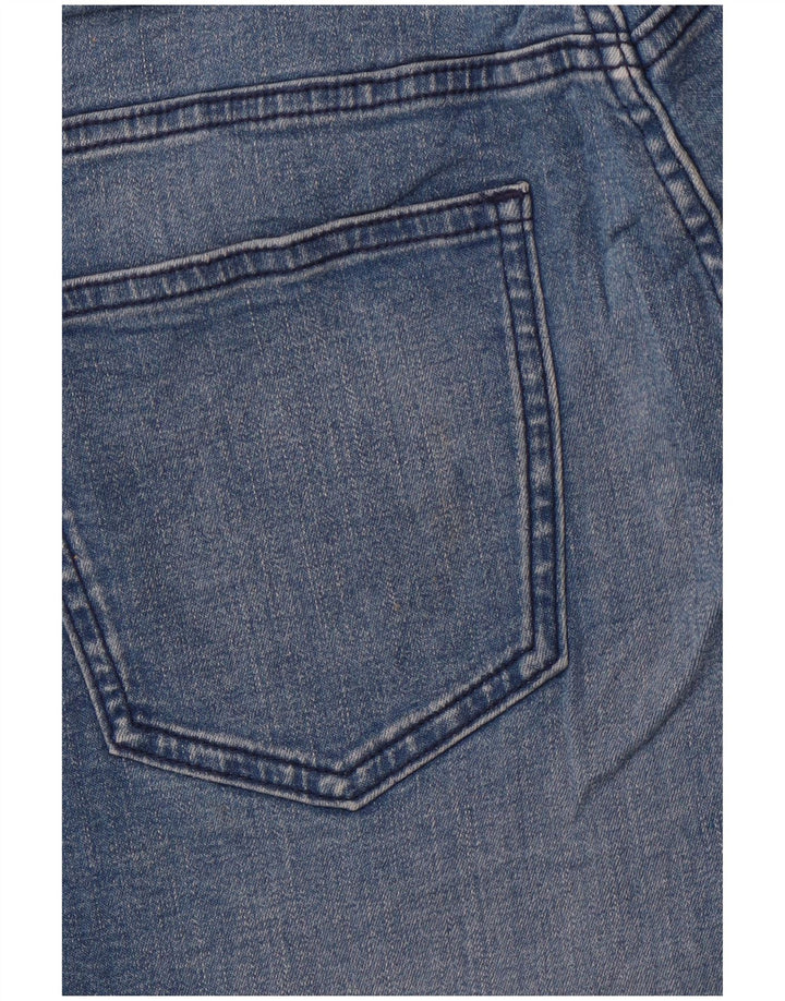 CALVIN KLEIN Damen Jeansshorts US 12 Large W32 Blaue Baumwolle