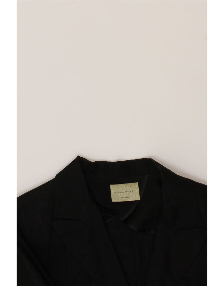 CONBIPEL Womens 1 Button Blazer Jacket UK 14 Medium Black Vintage Conbipel and Second-Hand Conbipel from Messina Hembry 