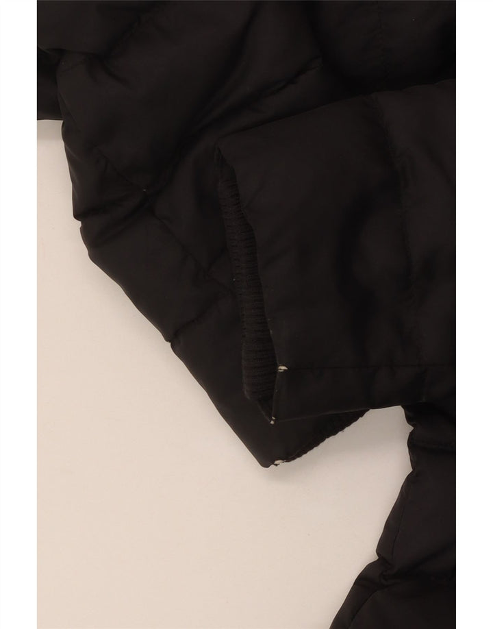 Tommy Hilfiger Wattierter Damenmantel mit Kapuze, UK 10, Größe S, Schwarz, Polyester