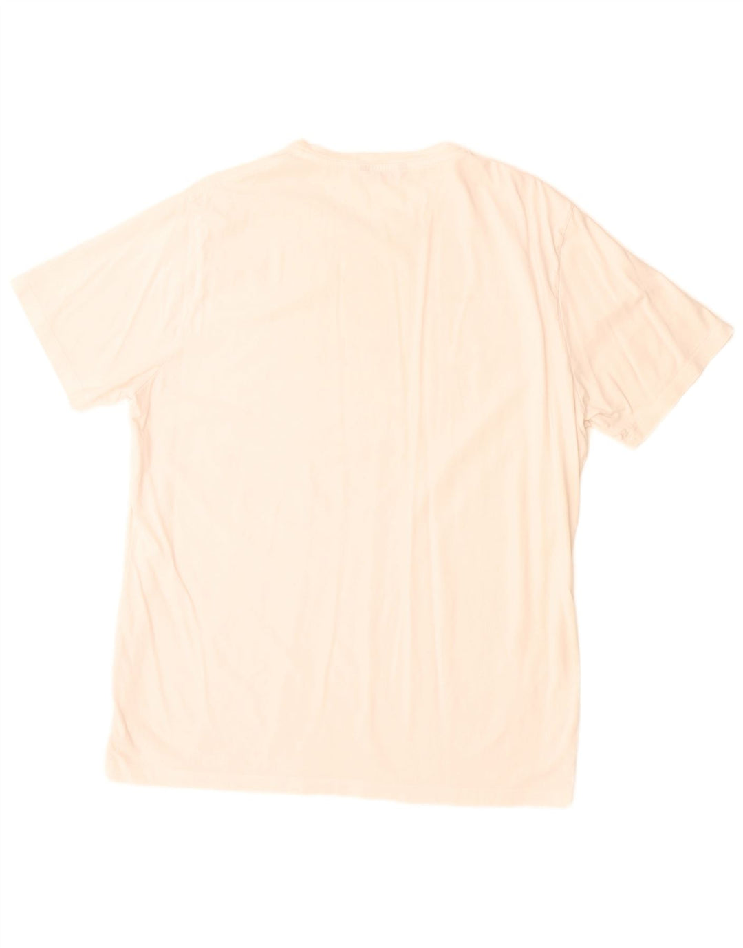 Massimo Dutti Herren-T-Shirt mit Grafik, Größe L, gebrochenes Weiß