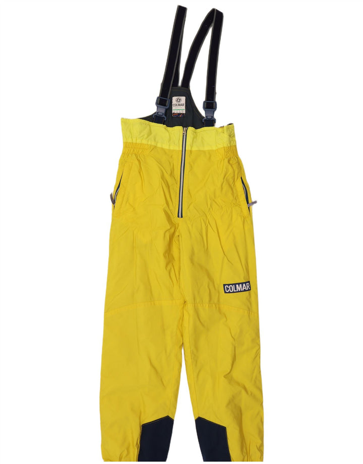 Colmar Herren-Latzhose, Skihose, IT 48, Mittelgelb, Farbblock