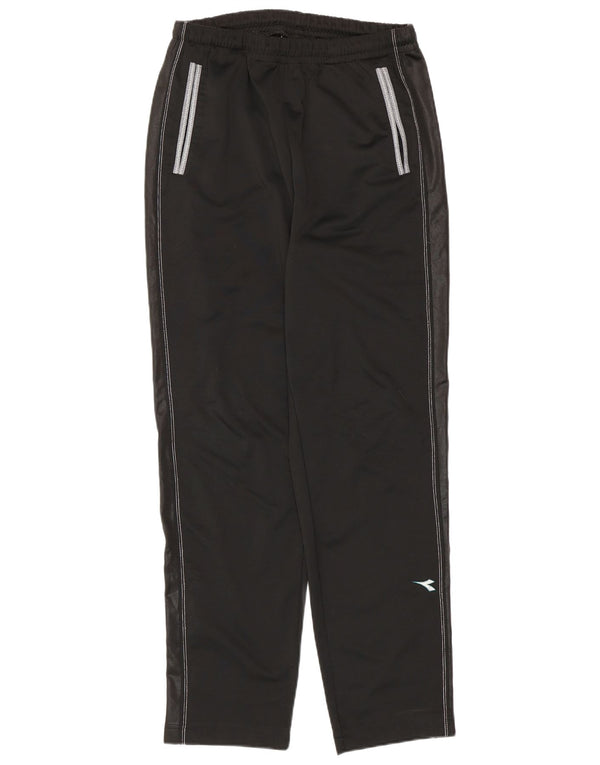 Diadora Damen-Trainingshose, UK 12, mittelschwarz, Colourblock-Sport