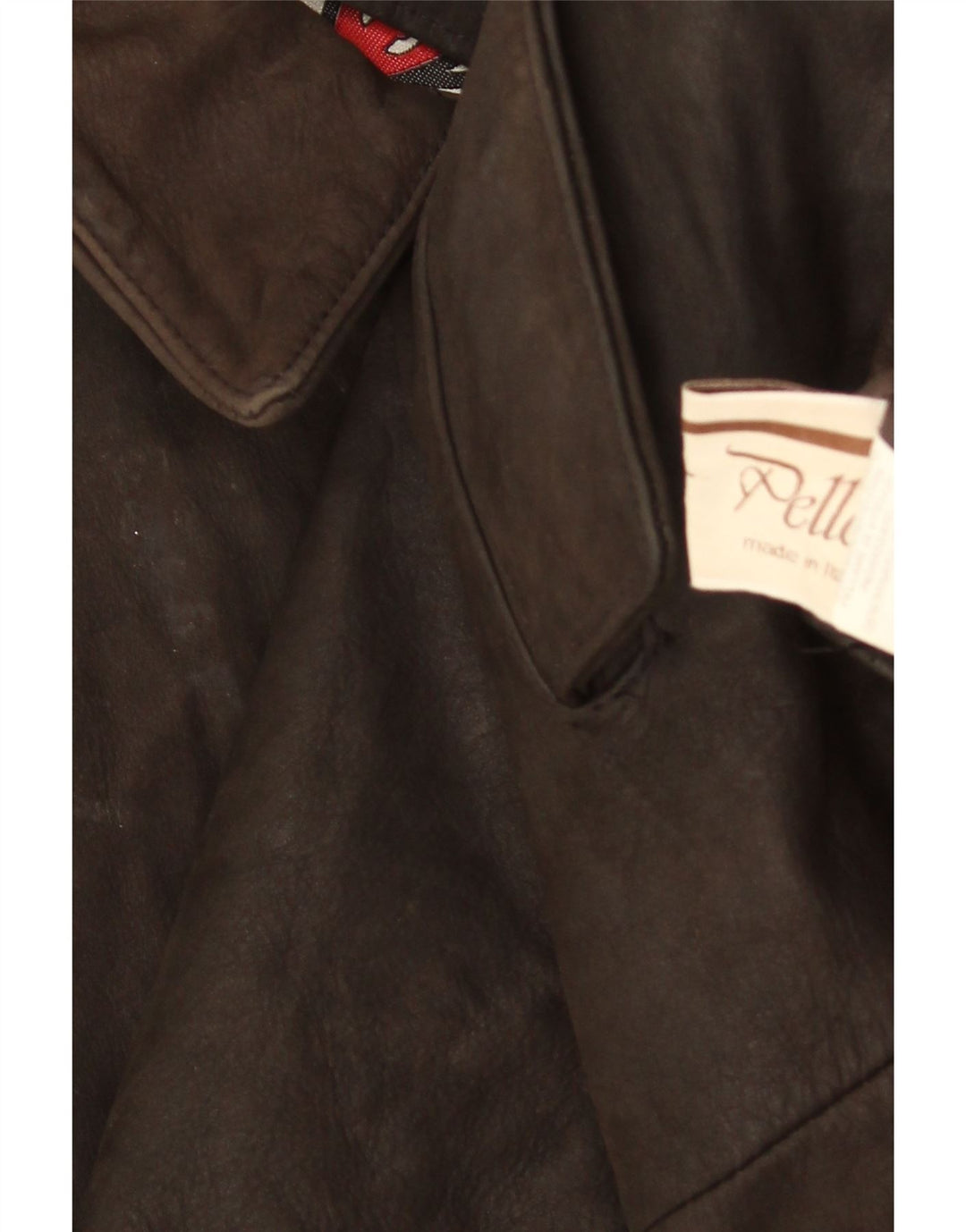 VINTAGE Damen Lederjacke EU 44 XL Braunes Leder