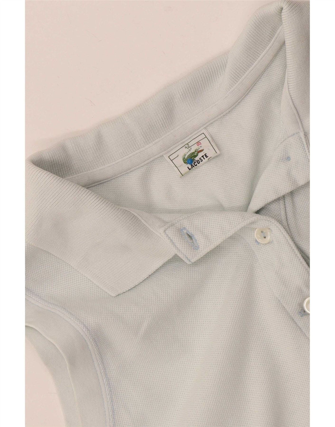 Lacoste Damen ärmelloses Poloshirt, Größe 42, groß, blau