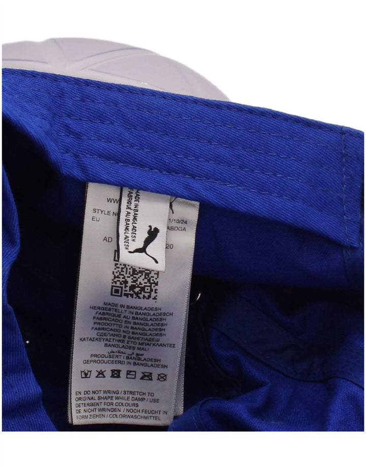 Puma Baseballkappe mit Grafik für Jungen, Einheitsgröße, blaue Baumwolle