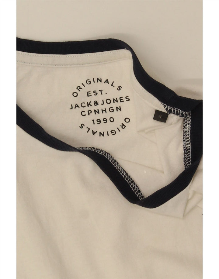 Jack & Jones Herren T-Shirt Top Small Weiß