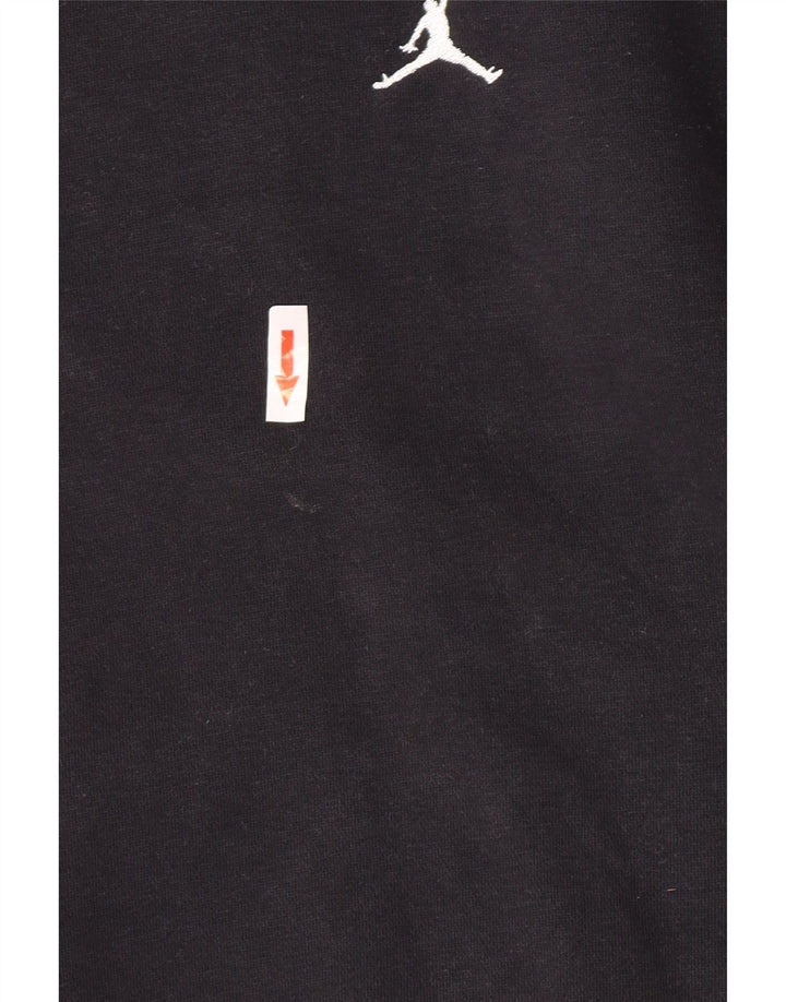 Jordan Herren Sweatshirt Pullover Small Schwarz Baumwolle