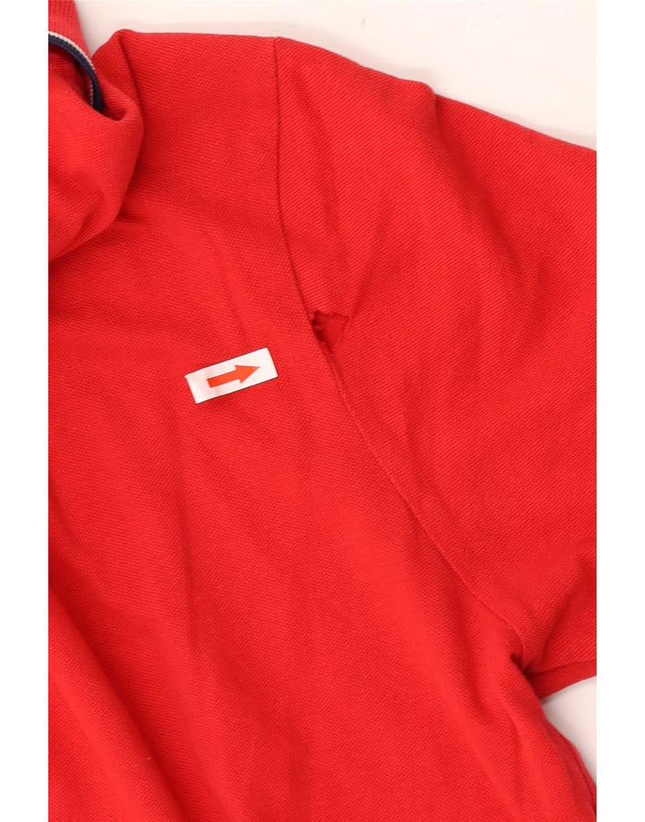 Kappa Herren-Poloshirt, groß, rot gestreift