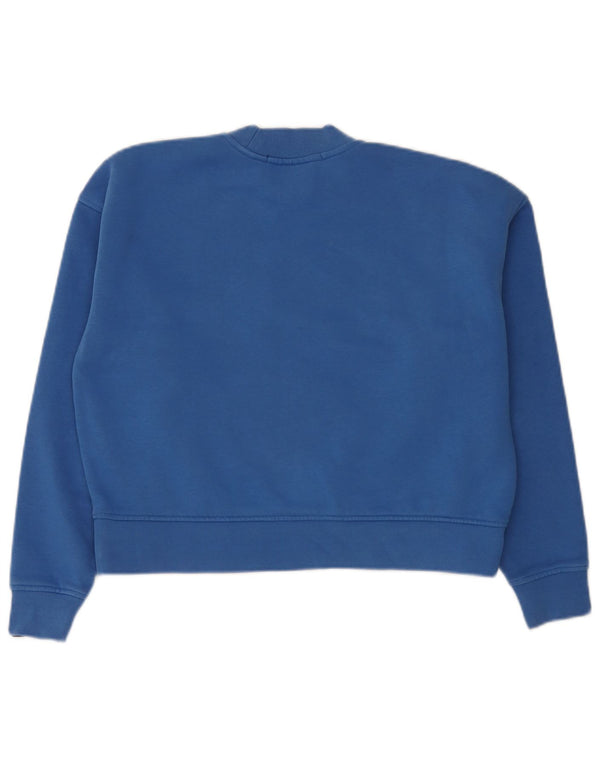 Scotch & Soda Damen-Sweatshirt mit Grafik-Übergröße, Gr. 10, klein, Blau