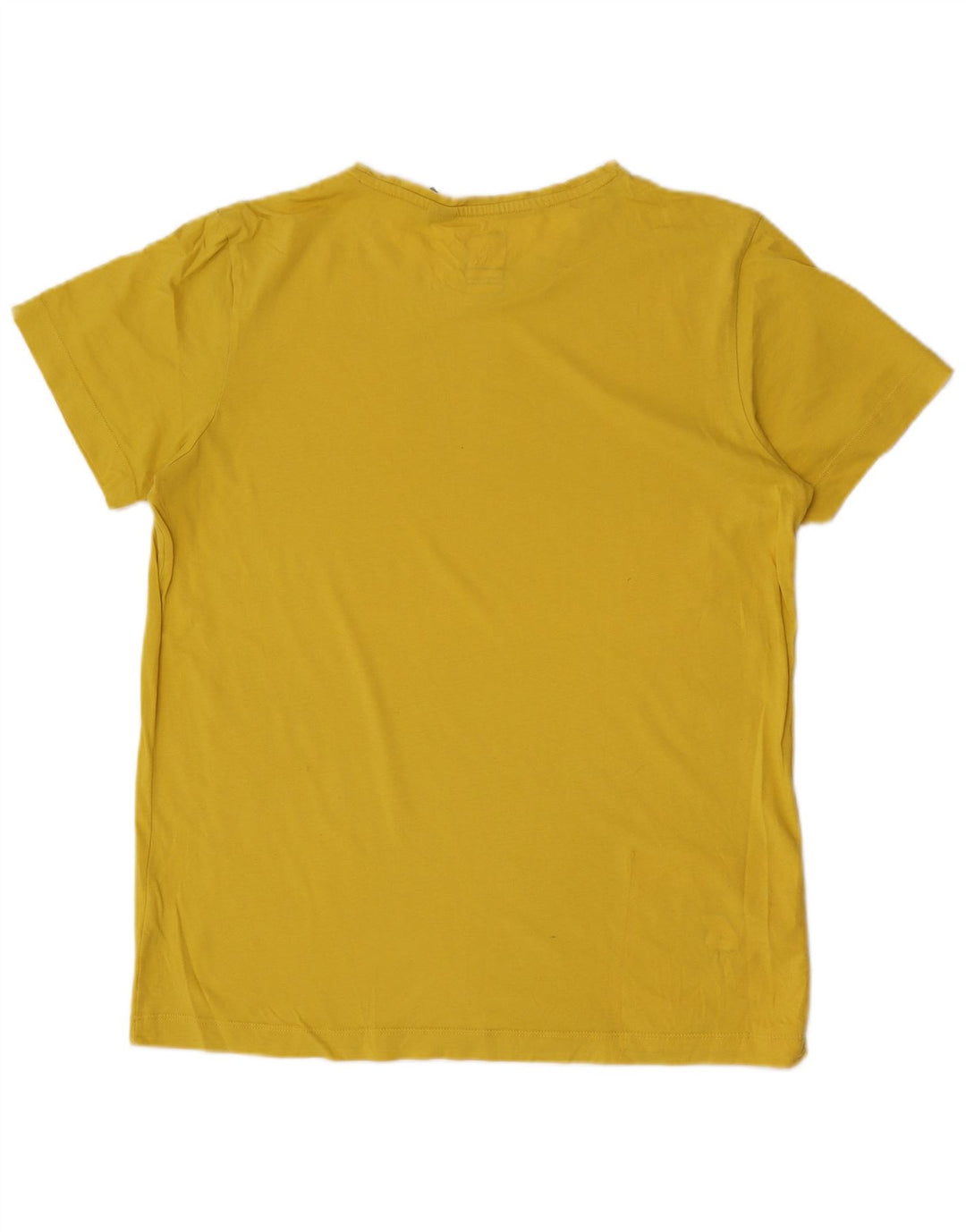 K-Way Herren T-Shirt Top Large Gelb Baumwolle