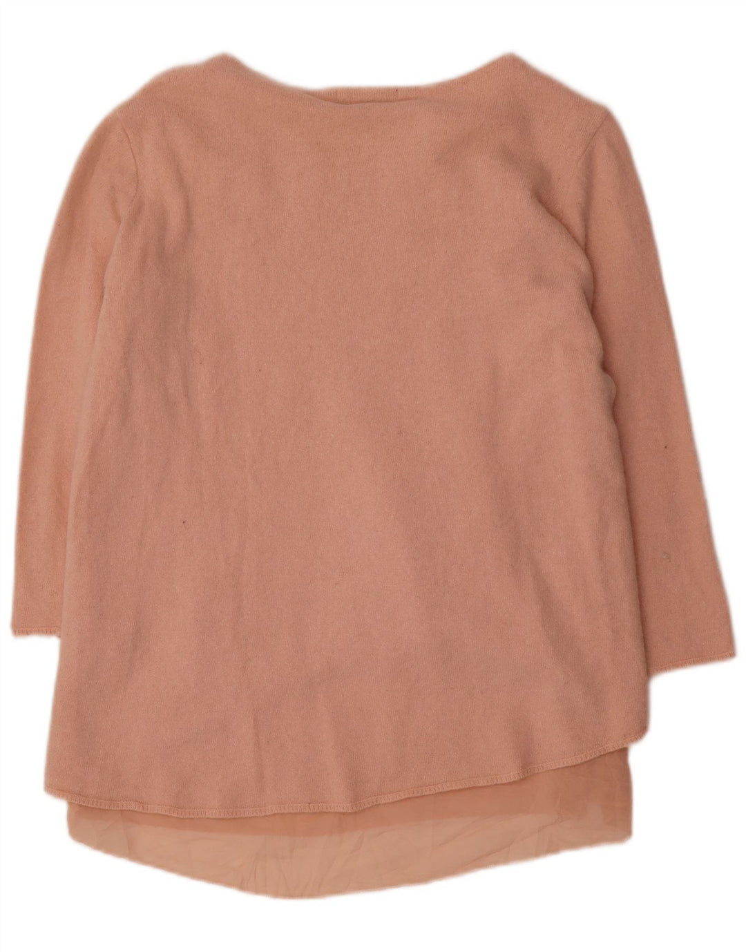 Zara Damen Tunika-Oberteil mit 3/4-Ärmeln, Gr. 14, Rosa