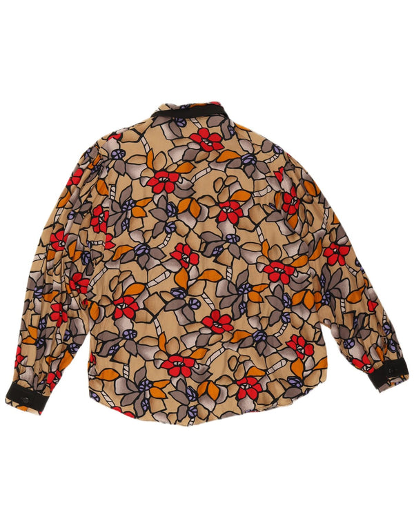 Insieme Damen-Hemd UK 14 Medium Mehrfarbig mit Blumenmuster